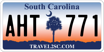 SC license plate AHT771