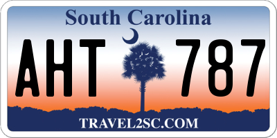 SC license plate AHT787