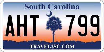 SC license plate AHT799