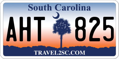 SC license plate AHT825