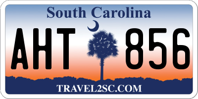 SC license plate AHT856