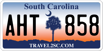 SC license plate AHT858