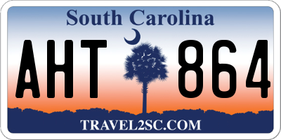 SC license plate AHT864