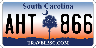 SC license plate AHT866