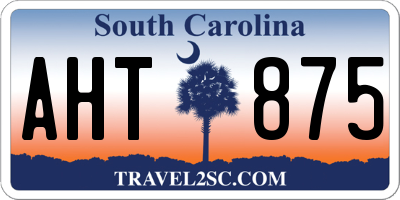 SC license plate AHT875