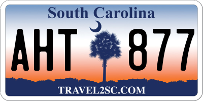 SC license plate AHT877
