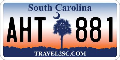 SC license plate AHT881