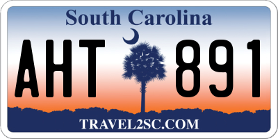 SC license plate AHT891
