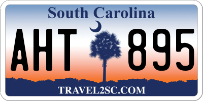 SC license plate AHT895