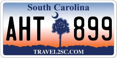 SC license plate AHT899