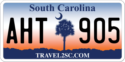 SC license plate AHT905