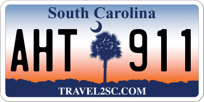 SC license plate AHT911