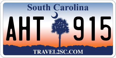 SC license plate AHT915