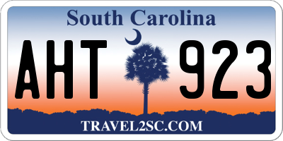 SC license plate AHT923