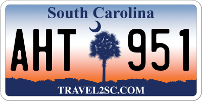 SC license plate AHT951
