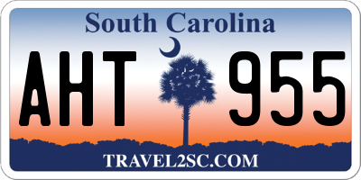 SC license plate AHT955