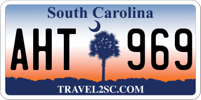 SC license plate AHT969