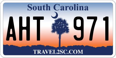 SC license plate AHT971