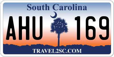 SC license plate AHU169