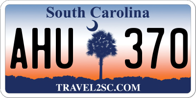 SC license plate AHU370