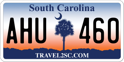 SC license plate AHU460