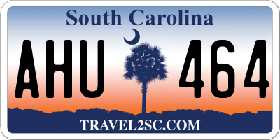 SC license plate AHU464