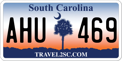SC license plate AHU469