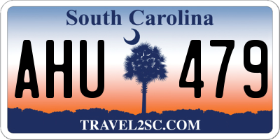 SC license plate AHU479
