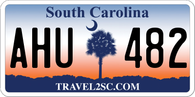 SC license plate AHU482