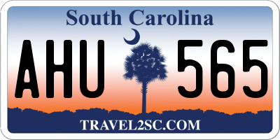 SC license plate AHU565