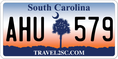 SC license plate AHU579