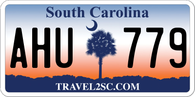 SC license plate AHU779