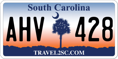 SC license plate AHV428