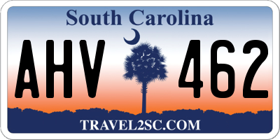 SC license plate AHV462