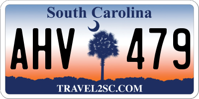 SC license plate AHV479