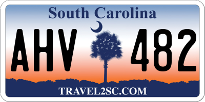 SC license plate AHV482