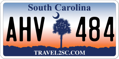 SC license plate AHV484