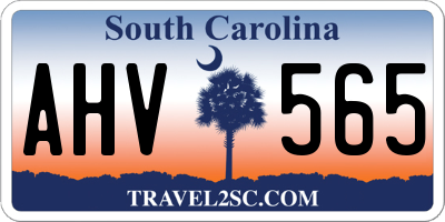 SC license plate AHV565