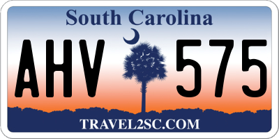 SC license plate AHV575