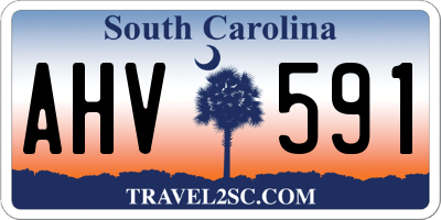 SC license plate AHV591
