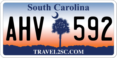 SC license plate AHV592