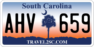 SC license plate AHV659