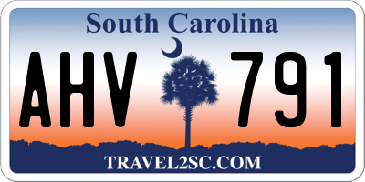 SC license plate AHV791