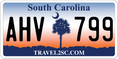 SC license plate AHV799