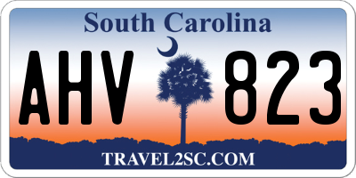 SC license plate AHV823