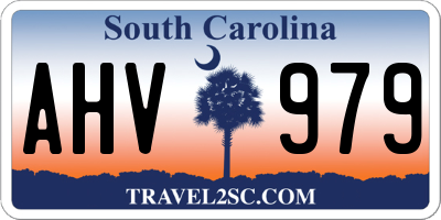 SC license plate AHV979