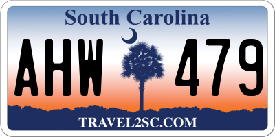 SC license plate AHW479