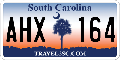 SC license plate AHX164