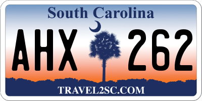 SC license plate AHX262