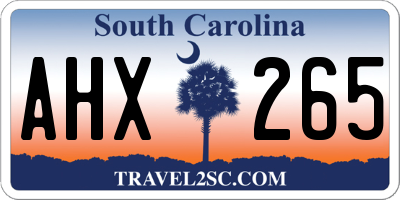 SC license plate AHX265